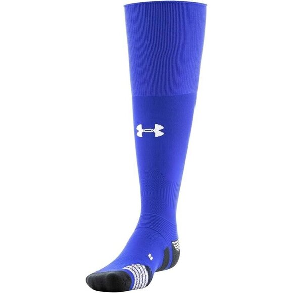 Under Armour 1367824 UA Soccer Performance Socks Royal Blue Sz 7-8.5 - Picture 1 of 2
